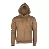 Mikina se zipem Mil-tec Tactical Hoodie, Dark Coyote S Mikina se zipem Mil-tec Tactical Hoodie, Dark Coyote S
