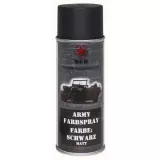Armádní barva ve spreji, 400 ml, černá