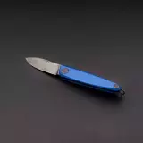 Zavírací nůž ANV Z050 BB DLC, hladké ostří, Dural Blue Slipjoint