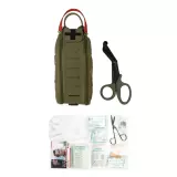Lékarnička Mil-tec IFAK Rapid Pack, 28 součástí, záchranářské nůžky, OD Lékarnička Mil-tec IFAK Rapid Pack, 28 součástí, záchranářské nůžky, OD