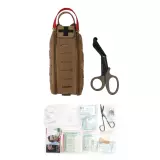 Lékarnička Mil-tec IFAK Rapid Pack, 28 součástí, záchranářské nůžky, Dark Coyote Lékarnička Mil-tec IFAK Rapid Pack, 28 součástí, záchranářské nůžky, Dark Coyote