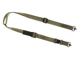 Dvoubodový popruh Clawgear QA s QD poutky, RAL7013