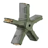 Zásobníková spojka FabDefense Pentagon v setu s pěti zásobníky pro AR-15, zelená
