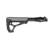 Sklopná teleskopická M4 pažba FabDefense M4-AKP GL-CORE pro AK-47/74 s polymerovým kloubem, černá