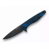 Zavírací nůž ANV Z300 BB DLC Černá DECO, hladké ostří, Liner Lock, G10 Blue Velvet Zavírací nůž ANV Z300 BB DLC Černá DECO, hladké ostří, Liner Lock, G10 Blue Velvet