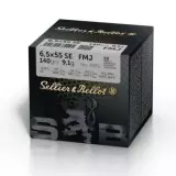 Střelivo Sellier Bellot 6,5x55 SE training, FMJBT, 9,1g / 140gr, 1ks