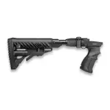 Sklopná teleskopická M4 pažba FabDefense M4-SVD SB CORE s absorberem pro SVD, černá
