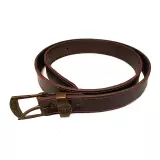 Myslivecký kožený opasek bez zdobení, 35 mm, hnědý, kanec, spona staromosaz Myslivecký kožený opasek bez zdobení, 35 mm, hnědý, kanec, spona staromosaz