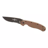 Zavírací nůž Ontario RAT I Serrated, Coyote