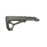 Sklopná teleskopická pažba FabDefense RBT-K47 FK CORE pro AK-47/74, zelená