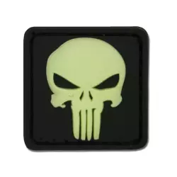 Nášivka gumová JTG Punisher Rubber Patch, Glow