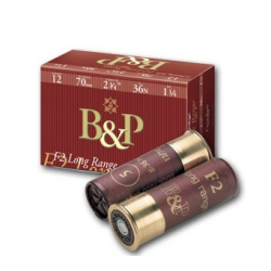Brokové střelivo B&P F2 Long Range 36g, brok 3,5mm, 12/70, 1ks