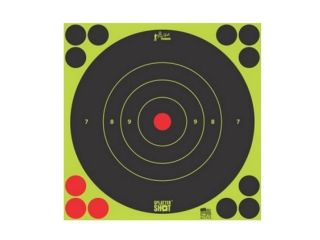 Nalepovací terče Pro-Shot 8inch Green Bullseye Target, zelené
