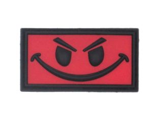 Nášivka JTG EVIL SMILEY červená