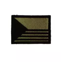 Vlajka ČR - bojová nášivka, 5,5 x 4 cm