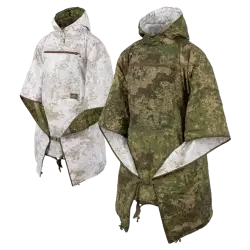 Oboustranné pončo, zateplená vložka Helikon Swagman Reversible, Pencott Wildwood / Pencott Snowdrift
