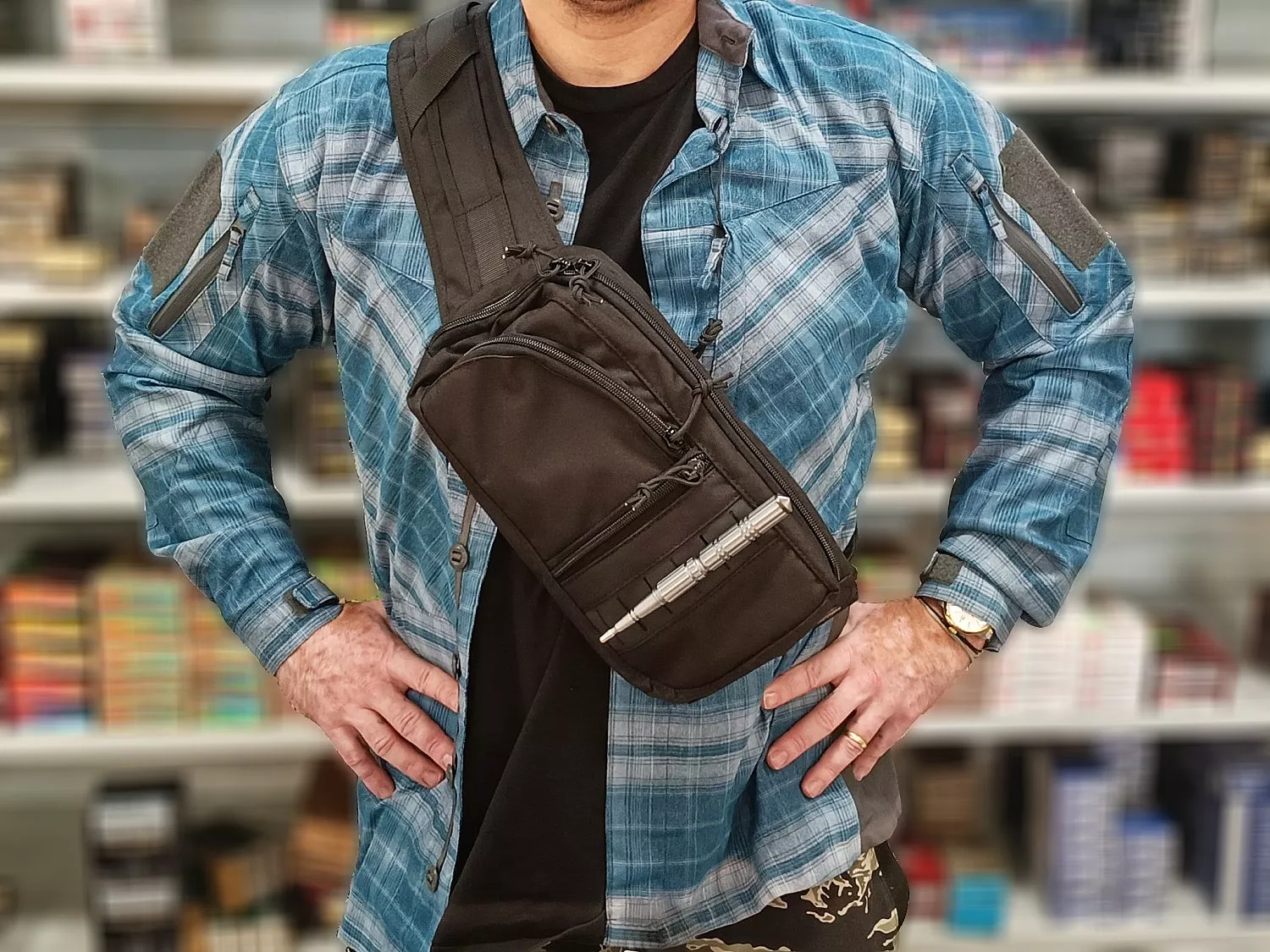 Crossbody ledvinka pro skryté nošení zbraně Falco G122