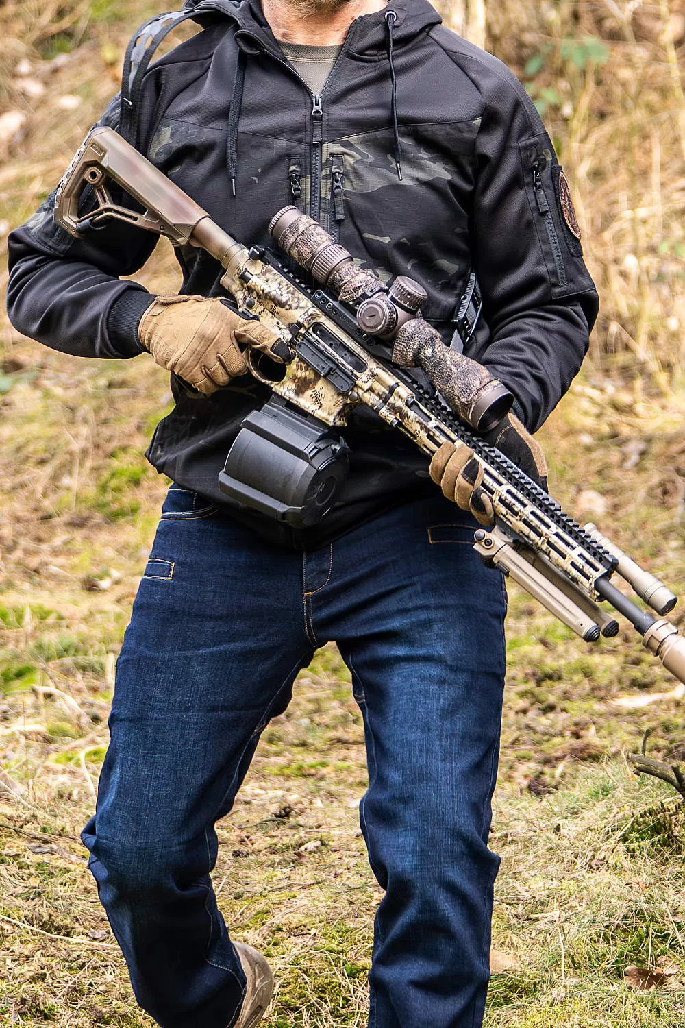 Sportovní maskáčová Helikon Rogue Hoodie